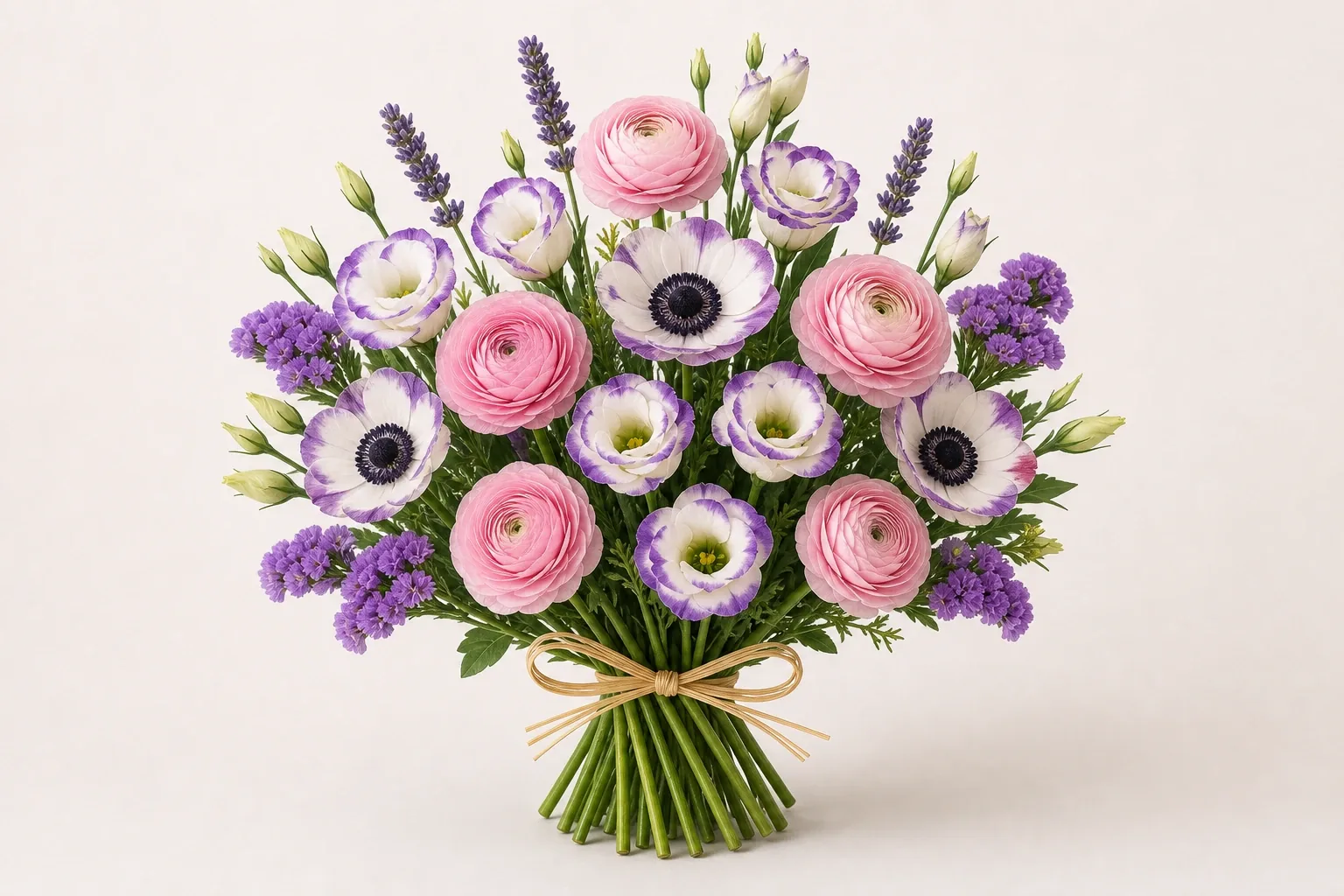 Pastel reconciliation bouquet with lisianthus